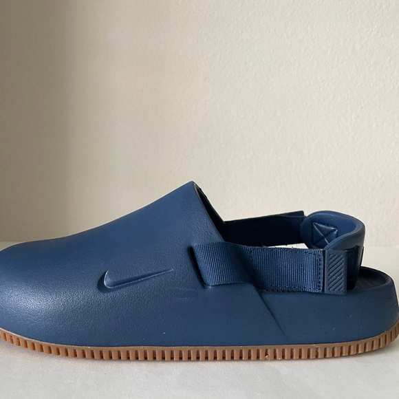 Nike Calm Men's Mules  Navy/Gum Medium - Picture 1 of 6